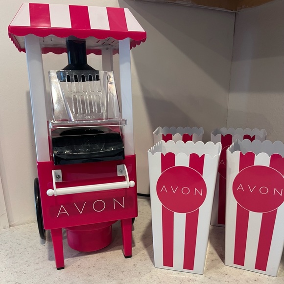 Avon nostalgic, popcorn popper with 4 containers never used - Picture 5 of 5